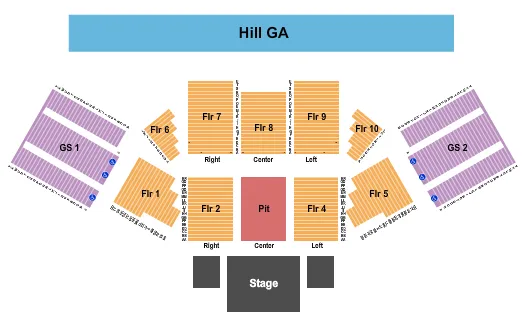 seating chart for Outdoors At Soaring Eagle Casino & Resort - Endstage Pit - eventticketscenter.com