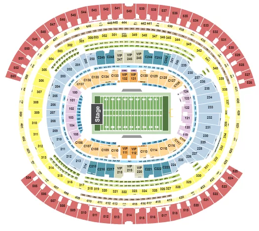 Battle of The Bands Seating Map