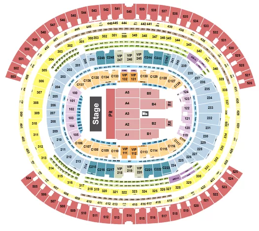 Los Angeles Rams and Chargers Interactive Seating Chart