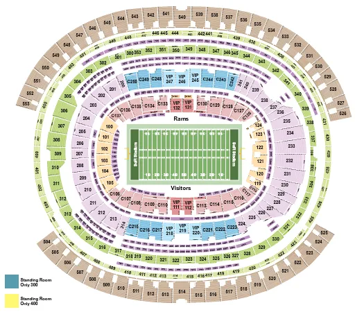 Los Angeles Rams vs. Arizona Cardinals Inglewood Tickets 10/15