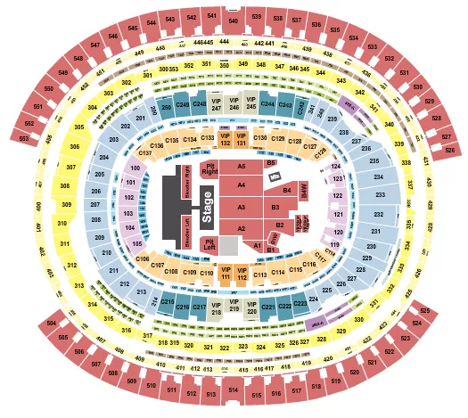 seating chart for SoFi Stadium - Jay-Z - eventticketscenter.com