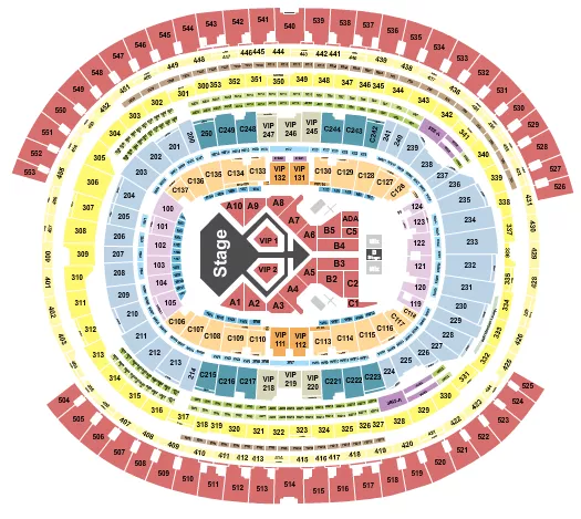 seating chart for SoFi Stadium - Usher - eventticketscenter.com