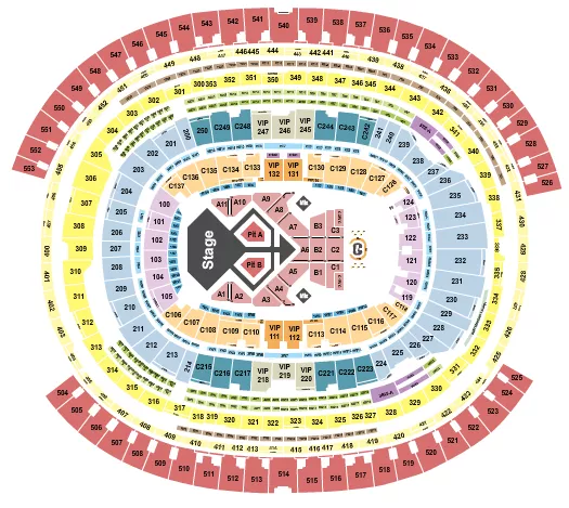 seating chart for SoFi Stadium - Usher - eventticketscenter.com