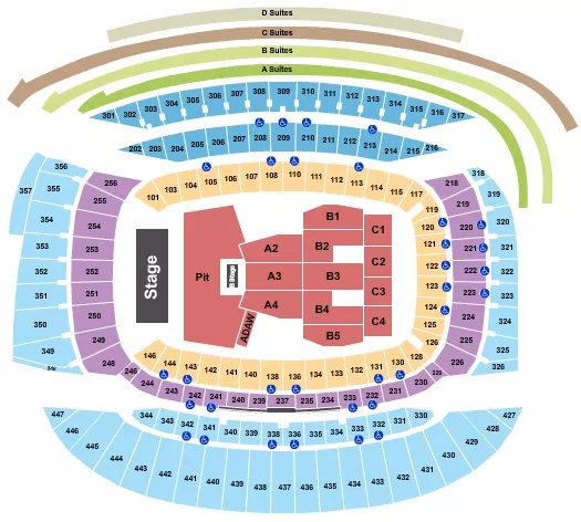 seating chart for Soldier Field - My Chemical Romance - eventticketscenter.com