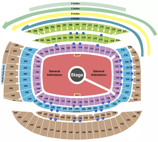 seating chart for Soldier Field - Kanye West - eventticketscenter.com