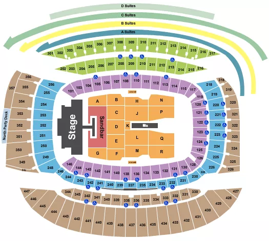 seating chart for Soldier Field - Kenny Chesney 1 - eventticketscenter.com