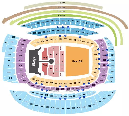 seating chart for Soldier Field - Rolling Stones 2 - eventticketscenter.com