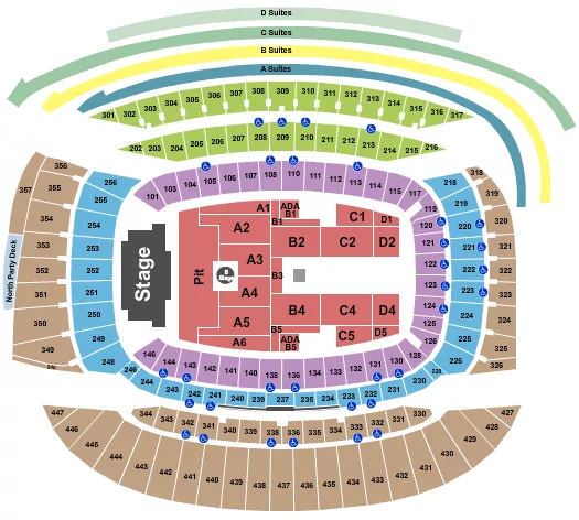 seating chart for Soldier Field - Slipknot - eventticketscenter.com