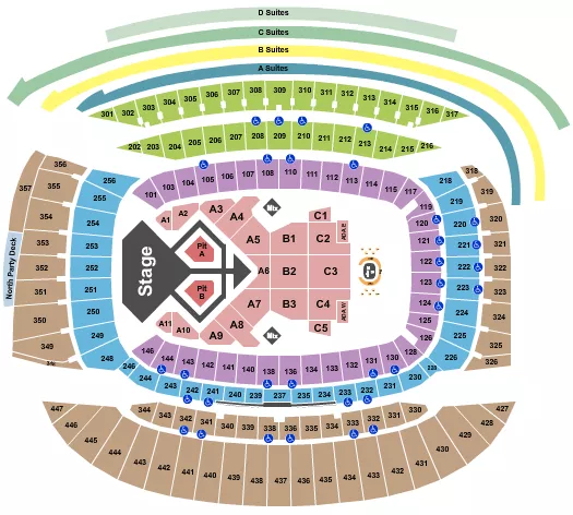 seating chart for Soldier Field - Usher - eventticketscenter.com
