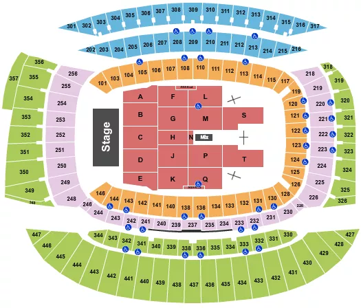 seating chart for Soldier Field - George Strait - eventticketscenter.com