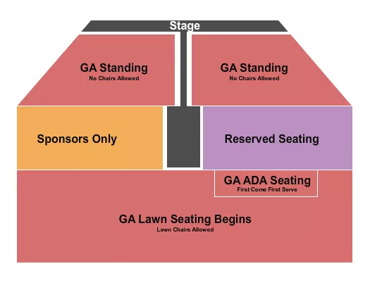 seating chart for Soldiers Walk Veterans Memorial Park - Reserved & GA - eventticketscenter.com