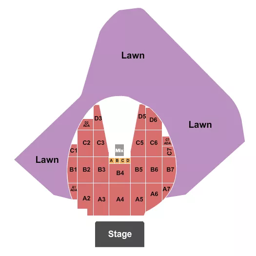 seating chart for Somerset Amphitheater - Endstage 2 - eventticketscenter.com