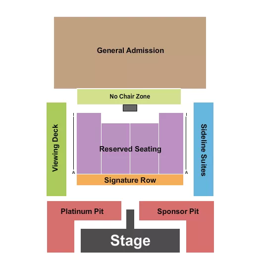 seating chart for Sonoma County Fairgrounds - Country Summer 3 - eventticketscenter.com