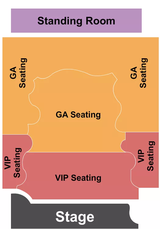 seating chart for Sony Hall - GA/VIP/SRO 2 - eventticketscenter.com