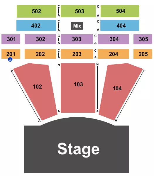 seating chart for Sound Waves at Hard Rock Hotel & Casino - Atlantic City - Endstage 4 - eventticketscenter.com