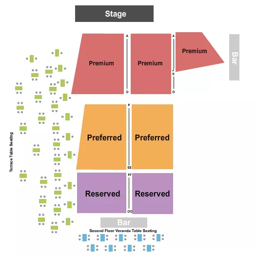 seating chart for South Coast Winery Resort And Spa - End Stage - eventticketscenter.com