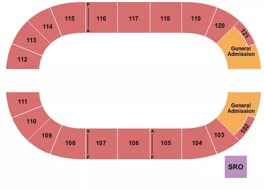 seating chart for Arena at South Point Hotel And Casino - Racing - Horse 2 - eventticketscenter.com