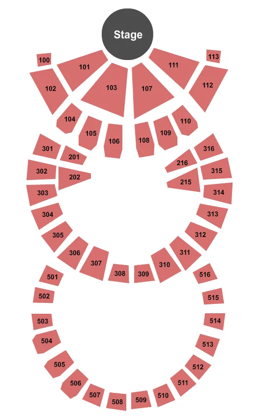 seating chart for Southeast Christian Church - Endstage - eventticketscenter.com