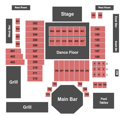 seating chart for Southern Junction Live - Royse City - Endstage Tables - eventticketscenter.com