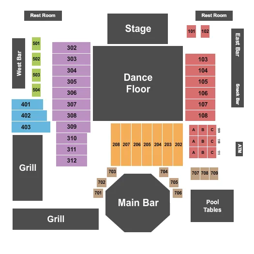 seating chart for Southern Junction Live - Royse City - Pat Green - eventticketscenter.com