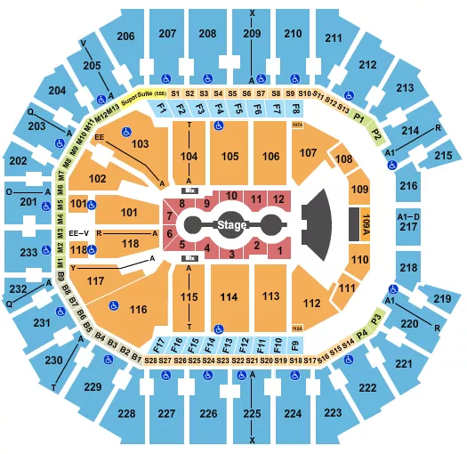 seating chart for Spectrum Center - Gracie Abrams - eventticketscenter.com