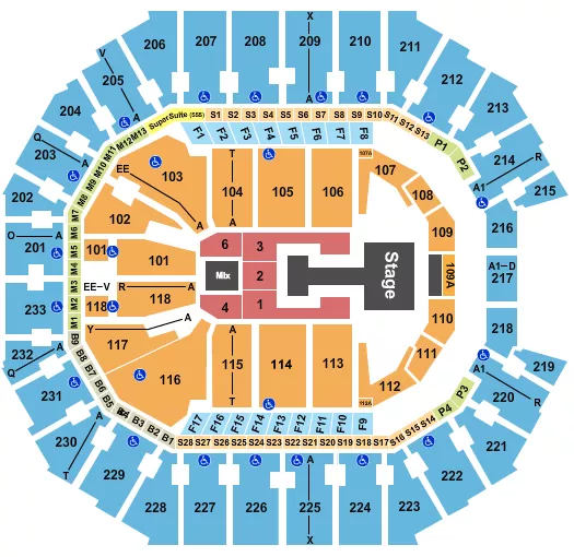 seating chart for Spectrum Center - Katseye - eventticketscenter.com