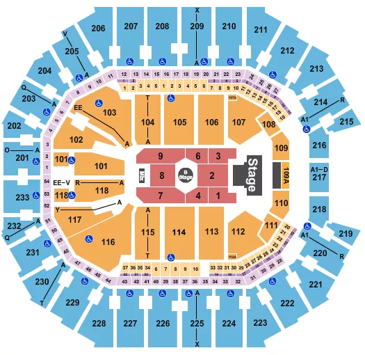 seating chart for Spectrum Center - Melanie Martinez - eventticketscenter.com