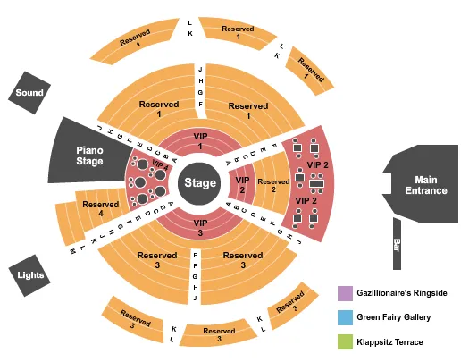 seating chart for Spiegeltent at Caesars Palace - Absinthe - eventticketscenter.com