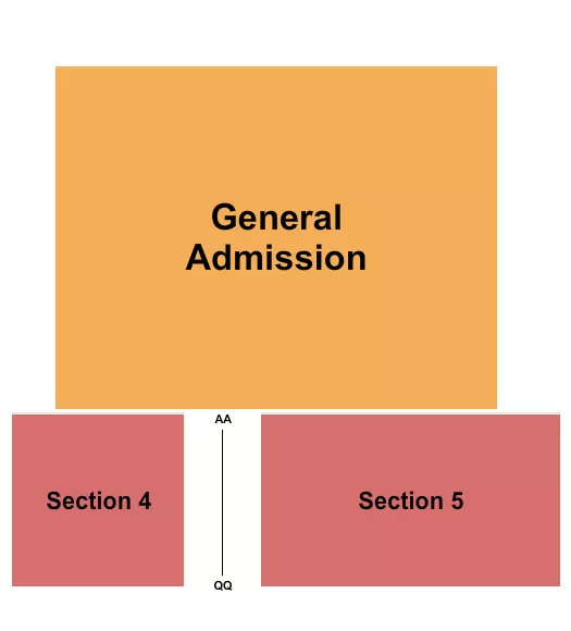 seating chart for Spirit Mountain Casino - Heritage Hall Stage - Chase Rice - eventticketscenter.com