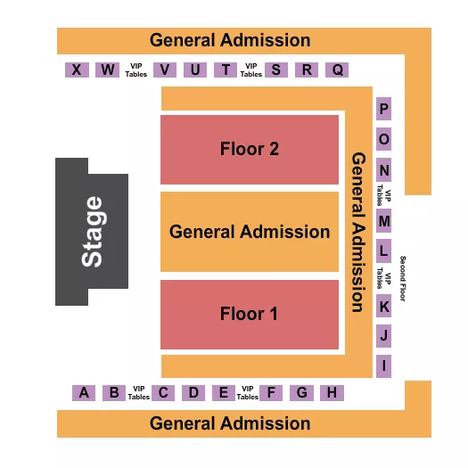seating chart for Spokane Live At Spokane Tribe Casino - Endstage GA 2 - eventticketscenter.com