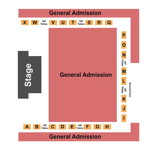 seating chart for Spokane Live At Spokane Tribe Casino - Endstage GA Floor - eventticketscenter.com
