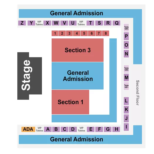 seating chart for Spokane Live At Spokane Tribe Casino - Endstage - Partial GA Floor 3 - eventticketscenter.com