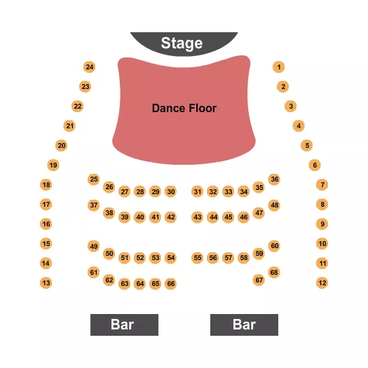 seating chart for Sport of Kings Theatre - Endstage Dancefloor - eventticketscenter.com