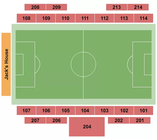 seating chart for Sportsplex at Matthews - Soccer - eventticketscenter.com