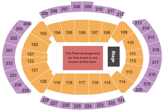 seating chart for T-Mobile Center - Generic Floor - eventticketscenter.com
