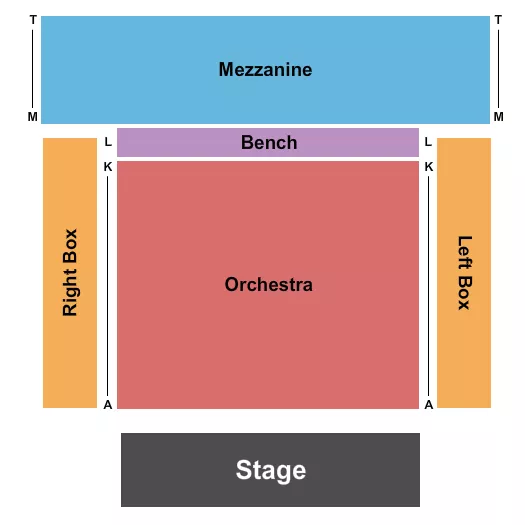 seating chart for Spruce Peak Performing Arts Center - End Stage - eventticketscenter.com