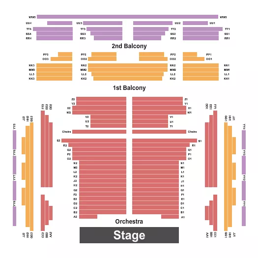 seating chart for St. Andrew Methodist Church - TX - Endstage - eventticketscenter.com