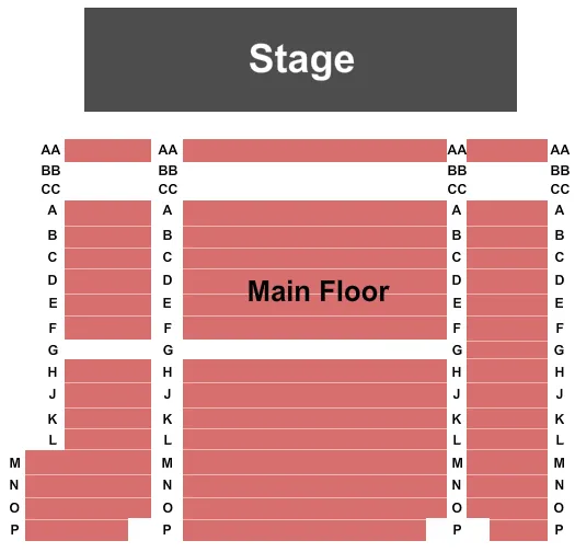 seating chart for St Ann's Warehouse - End Stage - eventticketscenter.com