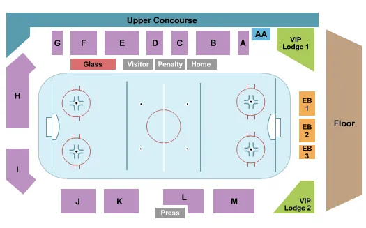 Hockey Seating Map