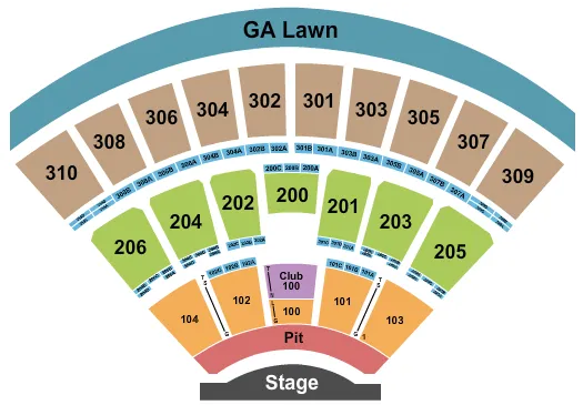 seating chart for Empower Federal Credit Union Amphitheater at Lakeview - Machine Gun Kelly - eventticketscenter.com