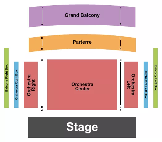 seating chart for St. Mary's College of Maryland Dodge Performing Arts Center - Endstage - eventticketscenter.com