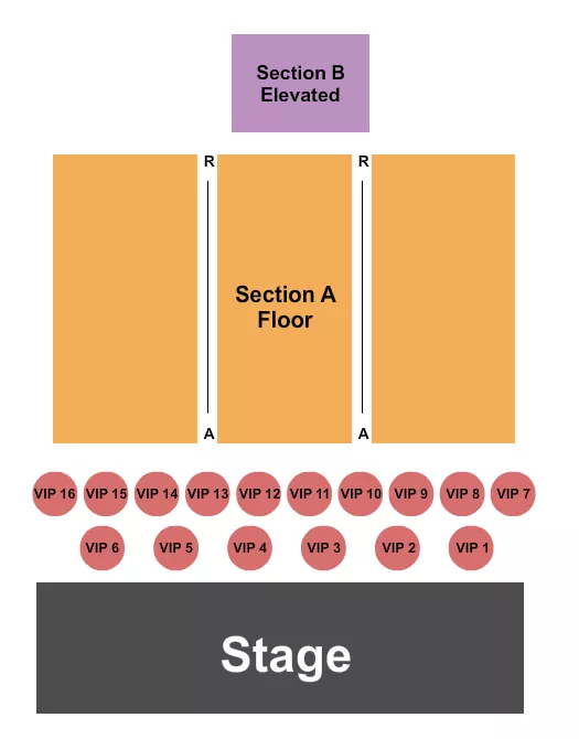 seating chart for Stage 954 - Endstage 3 - eventticketscenter.com