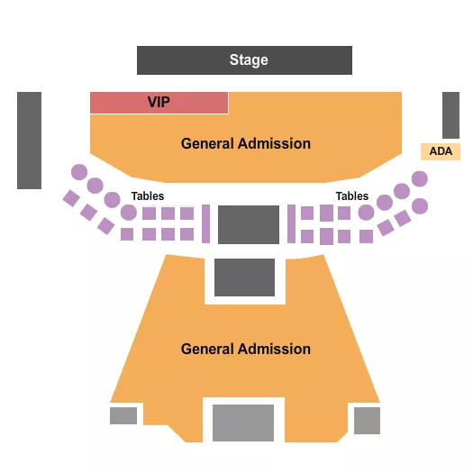 seating chart for Stage AE - GA/VIP/Tables - eventticketscenter.com