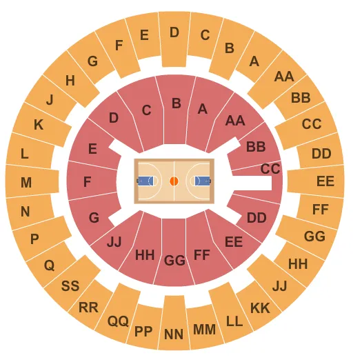 seating chart for SimpliFi Arena At Stan Sheriff Center - Basketball - eventticketscenter.com