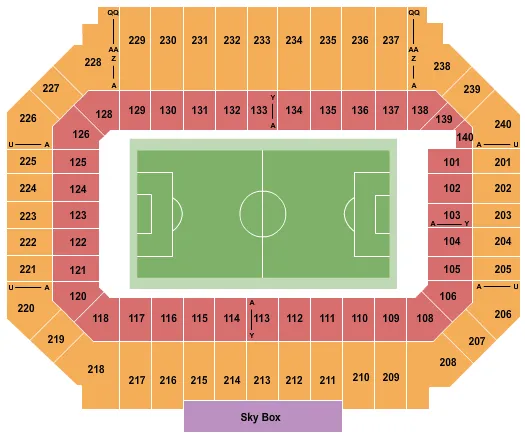 seating chart for Stanford Stadium - Soccer - eventticketscenter.com