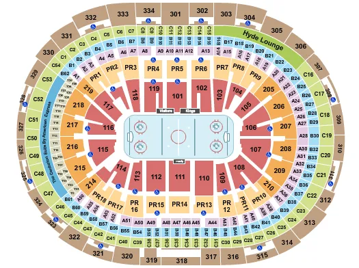seating chart for Crypto.com Arena - Hockey RO - eventticketscenter.com