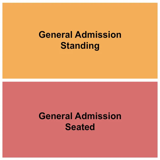 seating chart for Starland Ballroom - GA Standing/Seated - eventticketscenter.com