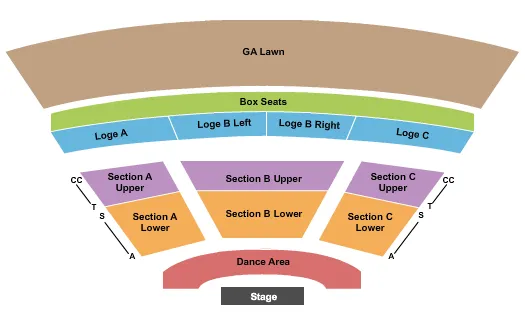 seating chart for Starlight Bowl - End Stage - eventticketscenter.com