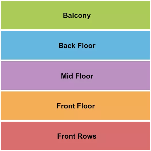seating chart for Starlite Room - Floor/Balcony - eventticketscenter.com