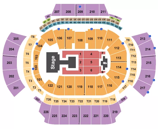 seating chart for State Farm Arena - GA - Aespa - eventticketscenter.com